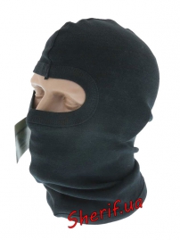 Балаклава MIL-TEK c 1 вырезом хлопок Black, 12114202