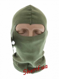 Балаклава MIL-TEK c 1 вырезом хлопок Olive-2