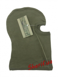 Балаклава MIL-TEK c 1 вырезом хлопок Olive-4