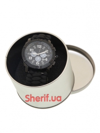 Часы военные MIL-TEC ARMY UHR PARACORD Black-7