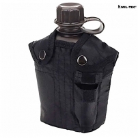 Фляга Mil-Tec із чохлом, США 1л (Black)