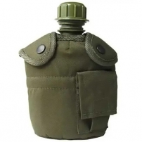 Фляга з підсклянником та чохлом Mil-Tec US Olive