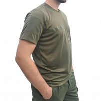 купить в Днепре Футболка COOL PASS с велкро велюром, оливкового цвета