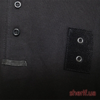 Футболка поло черная Полиция-8