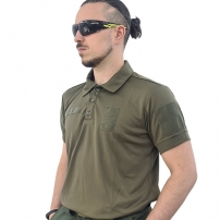 Футболка-поло COOL PASS. олива (M-TM)