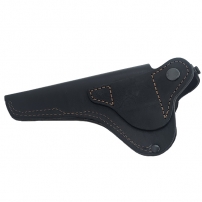 Кобура поясная Наган не формованная (кожа, чёрная)