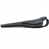 Кобура поясная Наган не формованная (кожа, чёрная)