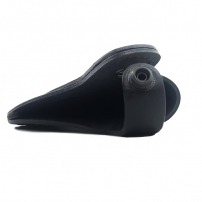 Кобура поясная Наган не формованная (кожа, чёрная)