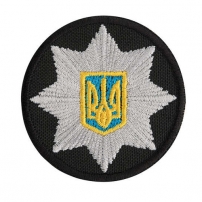 Cockade Police black (colo), 6 cm