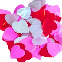 Конфетті - серця, 25 мм, мікс (0,5 кг)