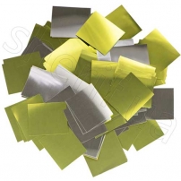 Конфетті золото/срібло Premium 2,5*2,5, 1уп. (0,5 кг)