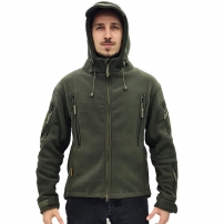 Куртка флисовая с капюшоном, Olive (M-TM)