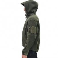 Куртка флисовая с капюшоном, Olive (M-TM)