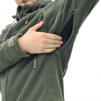 Куртка флисовая с капюшоном, Olive (M-TM)