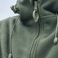 Куртка флисовая с капюшоном, Olive (M-TM)