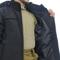 Куртка-ветровка Milt-02 черная, Soft Shell