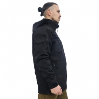 Куртка-ветровка Milt-02 черная, Soft Shell