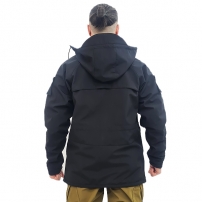 Куртка-ветровка Milt-02 черная, Soft Shell