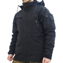 Куртка-ветровка Milt-02 черная, Soft Shell