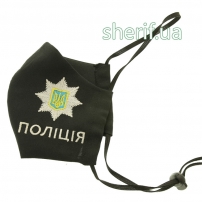 Маска многоразовая "Поліція" с фиксатором на носу модель, 12.02
