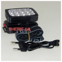 Налобный фонарь Yajia YJ-1837 (12 светодиодных LED)-3
