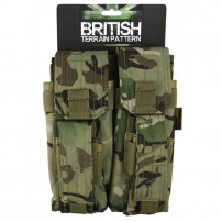 Підсумок під магазини АК  KOMBAT UK  Double Mag Pouch with PISTOL Mag мультікам, kb-dmpp-btp