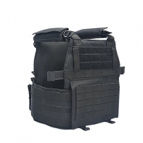 Купить в Днепре Плитоноска черная 4 подсумка под АК (М-ТМ) (комплект)