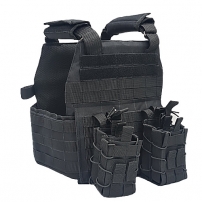 Black plate carrier 4 pouches for AK (M-TM) (set)
