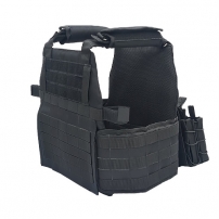 Купить в Днепре Плитоноска черная 4 подсумка под АК (М-ТМ) (комплект)