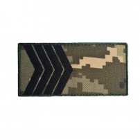 Погони МО старший сержант (чорна нитка, на липучці)