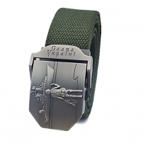 Trouser belt "Russian ship go to ,,," Olive 40mm