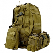Рюкзак тактический с подсумками Coyote, 55л