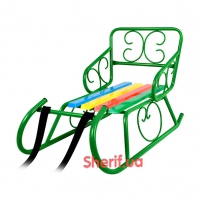 Санки Смерека (салатовий лак) 800х410мм