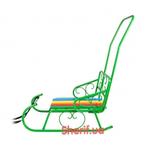 Санки Смерека (салатовый лак) 800х410мм-2