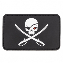 Шеврон 3D, "Череп з мечами", Black - (Max Fuchs)