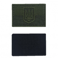 Chevron "Flag of Ukraine with trident Oliva, 6cm x 4cm"