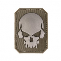 Шеврон ПВХ Sturm Mil-Tec 3D, "Череп", олива