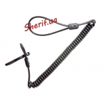 Lanyard for gun Roco SPC-01 spiral Black