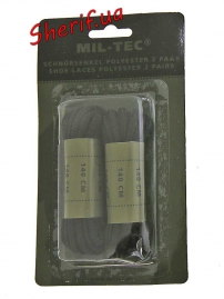 Шнурки MIL-TEK Black 140см 2 пари, 12912202