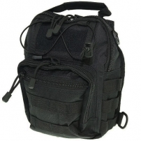 Сумка наплечная тактическая (20х26см) Black