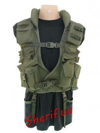 Жилет бойовий розвантажувальний (12 підсумків) MIL-TEC Olive