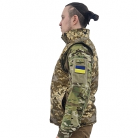 Жилет на флисе с электроподогревом, Пиксель ЗСУ (V-TM)