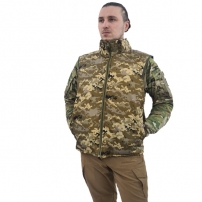 Жилет на флисе с электроподогревом, Пиксель ЗСУ (V-TM)