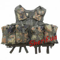 Жилет тактич. модульная система (8 карм.) Flecktarn-7