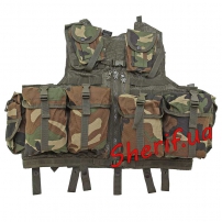 Жилет тактич. модульная система (8 карм.) Woodland-6