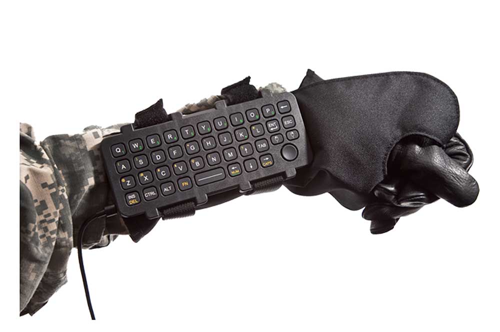 gloves with equipment